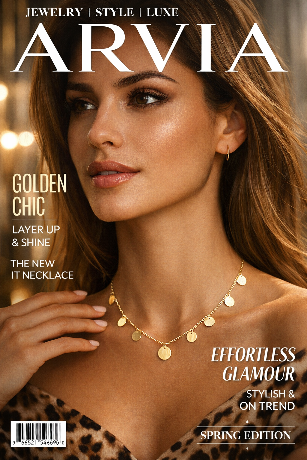 Fashionable Versatile Short Sequin Necklace With A Unique Style